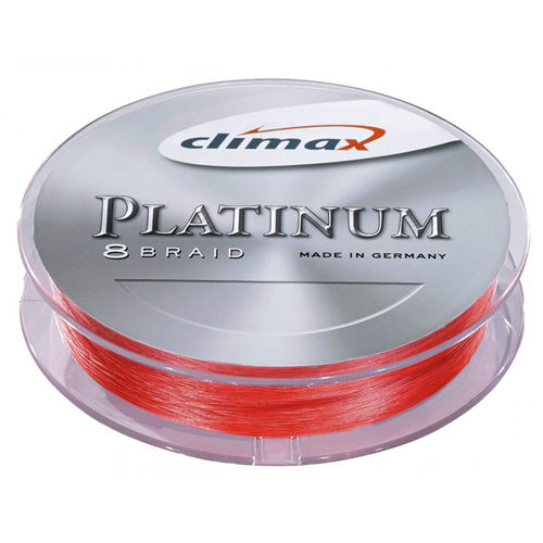 Climax Platinum 8 Braid fluo rot Schnur 0,16mm/15,5kg