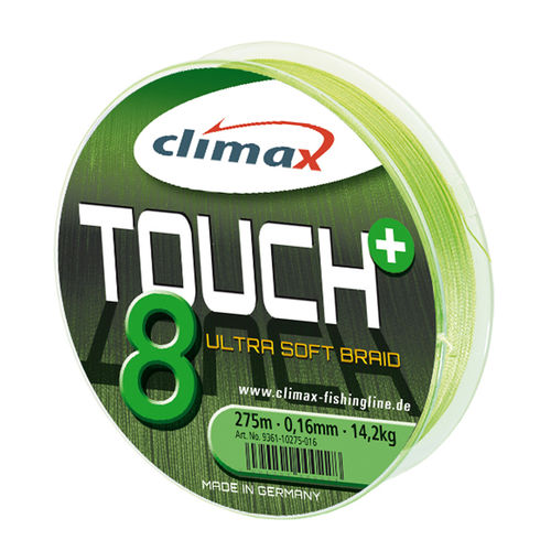 Climax Touch 8+ Plus Braid chartreuse 8fach geflochtene Schnur